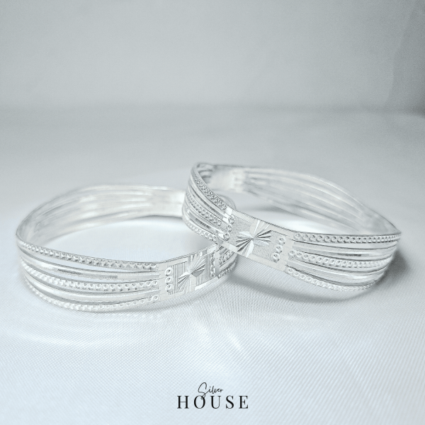 Amayra Sterling Silver Bangles by Silver House