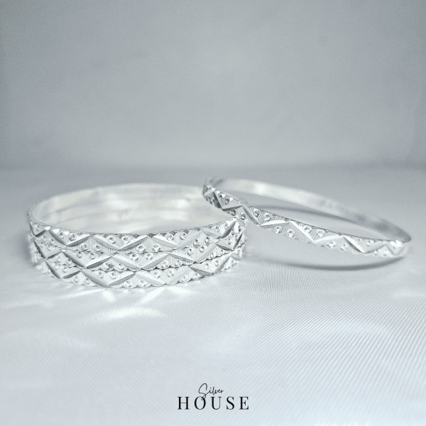 Sterling Silver Bangles - Reha by Silver House