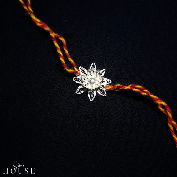 Sterling Silver Rakhi for Rakshabandhan by Silver House