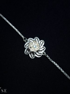 Sterling Silver Rakhi Bracelet for Rakshabandhan | Silver House