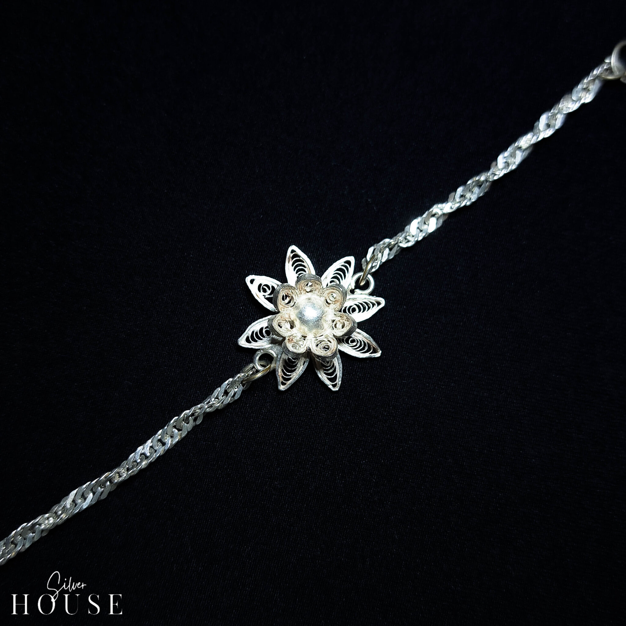 Sterling Silver Rakhi Bracelet for Rakshabandhan | Silver House