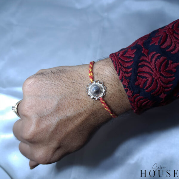 Sterling Silver Rakhi for rakshabandhan by silver house