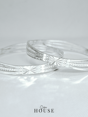 Sterling Silver Bangles -Amayra by Silver House, Kangan