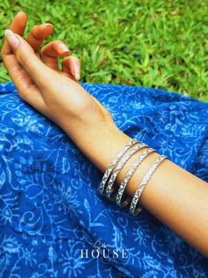Sterling Silver Bangles - Reha by Silver House
