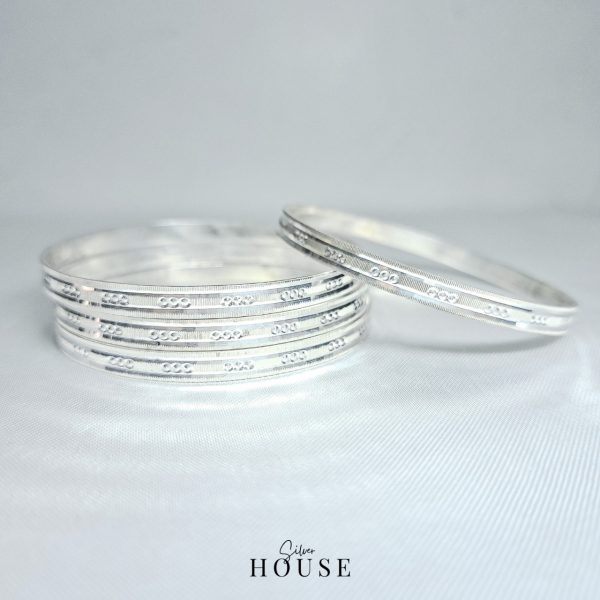 Sterling Silver Bangles - Anika by Silver House, Kangan