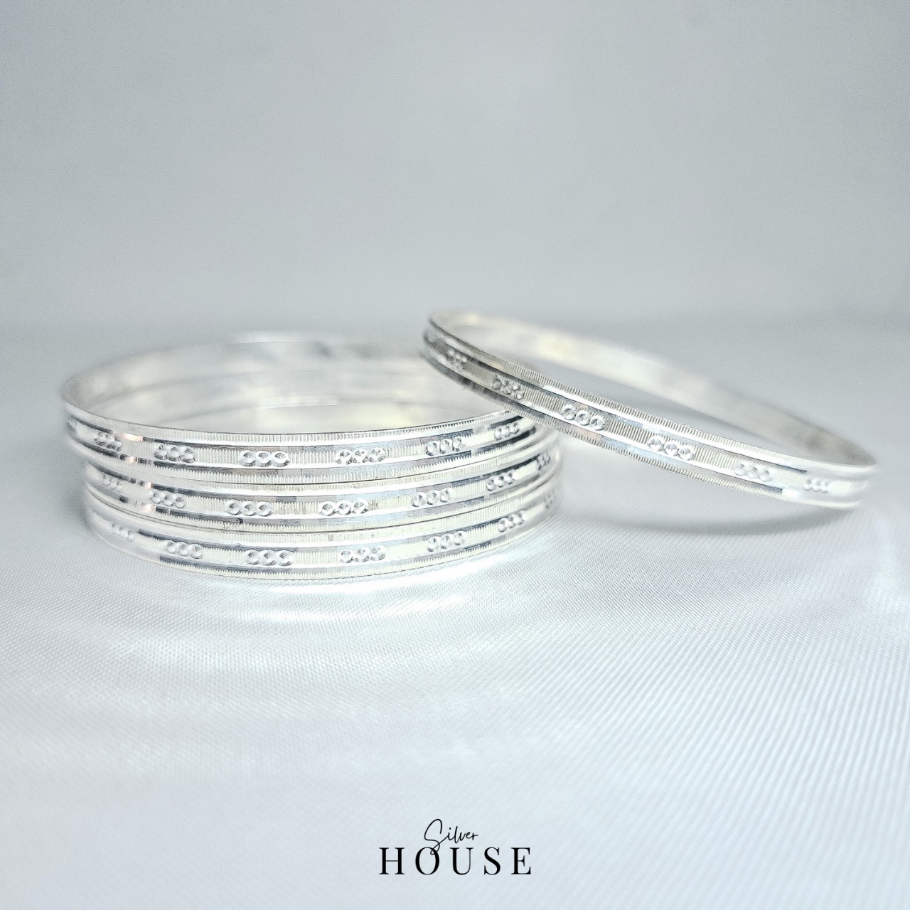 Sterling Silver Bangles – Anika by Silver House, Kangan