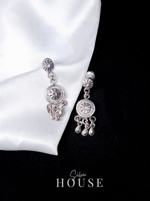 Silver Dream Catcher earrings
