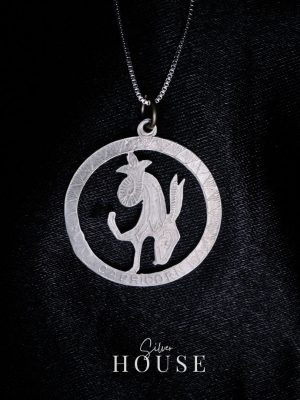 Silver Capricorn Zodiac Sign Pendant