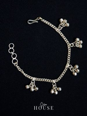Ghungroo Sterling Silver Bracelet - Silver House