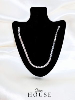 Serpentine Sterling Silver Chain