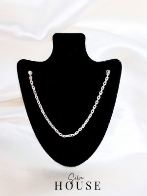 Cable Link Sterling Silver Chain