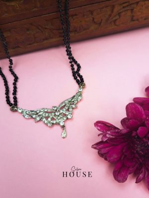Akriti Cz Diamond Silver Mangalsutra