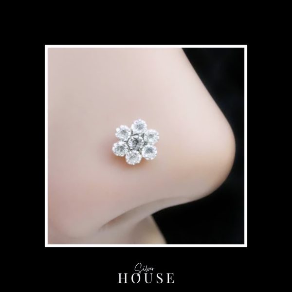 Indrani Sterling Silver Nose pin - Image 3