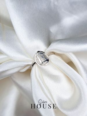 L Alphabet Silver Ring