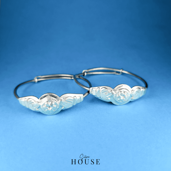 Noori Silver Bangle for babies