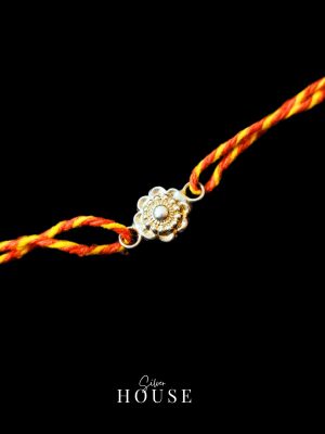 Full Daisy Sterling Silver Rakhi by Silver House