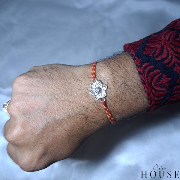 Periwinkle Sterling Silver Rakhi by Silver House