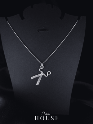 Silver Scissor Pendant with Silver Chain