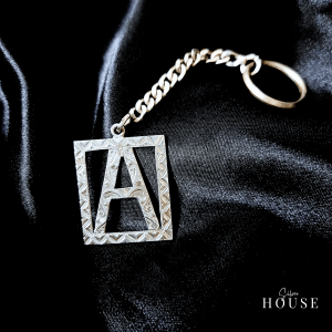 A Alphabet Silver Keychain by Silver House