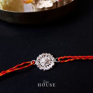 Mandala Silver Rakhi