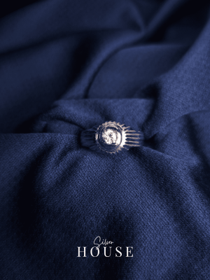 Karun Sterling Silver Ring with Cz Diamonds