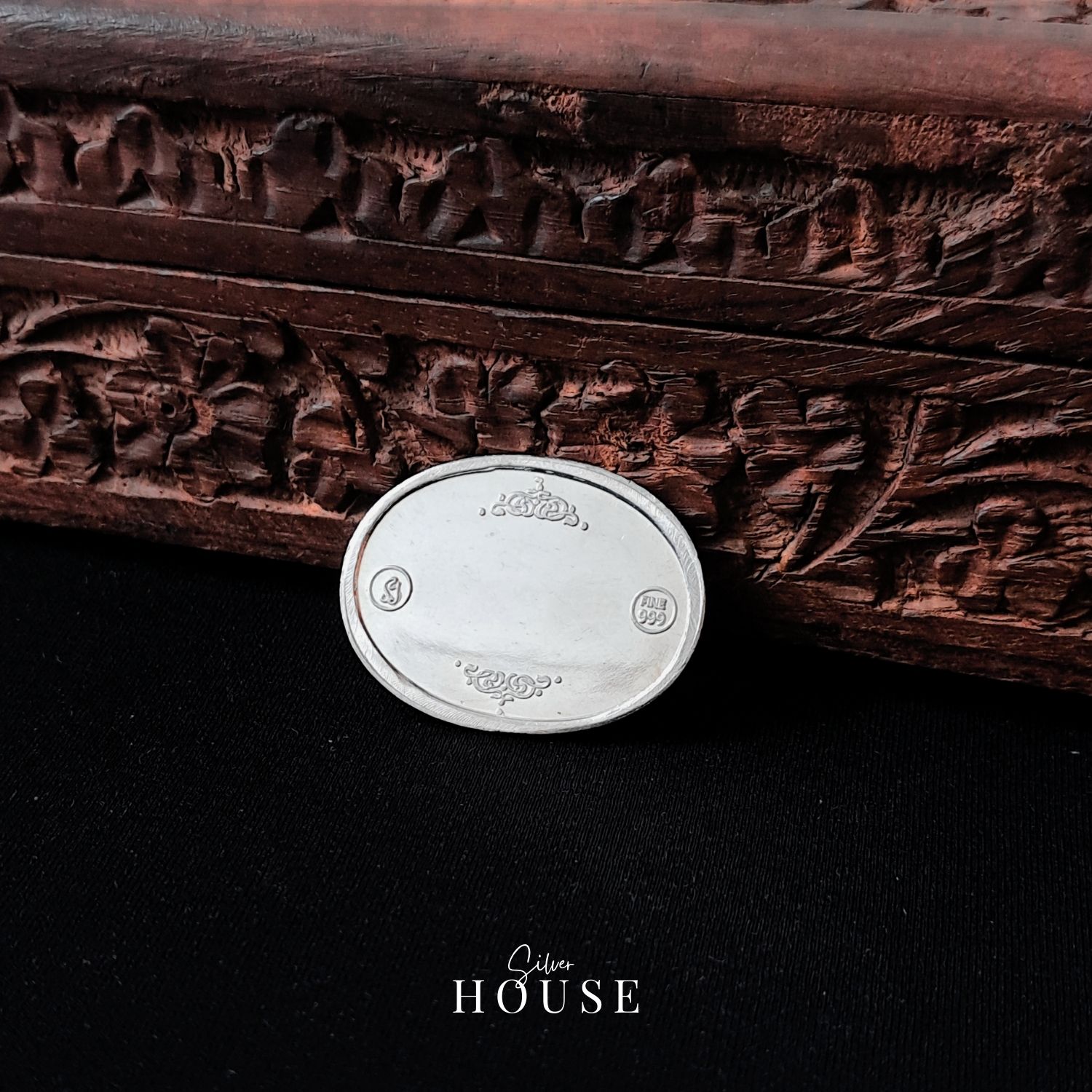 Happy Diwali Silver Coin by Silver House