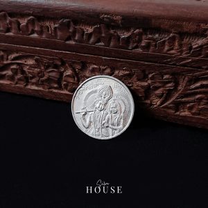 Radha Krishna Silver Coin by Silver House