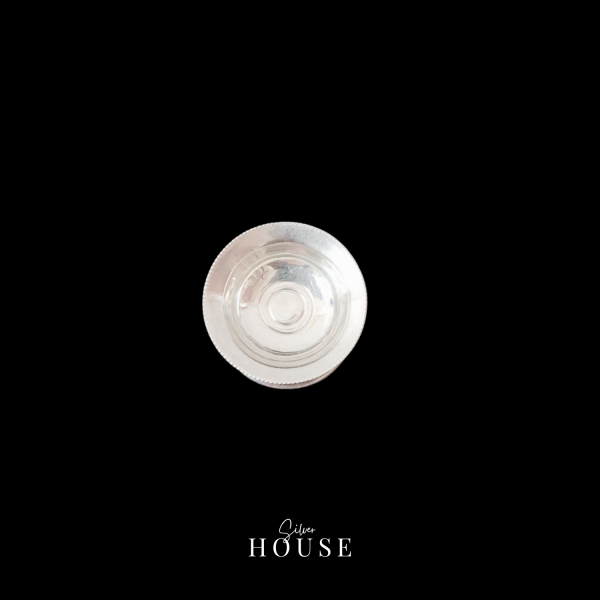 Round Silver Diya by Silver House