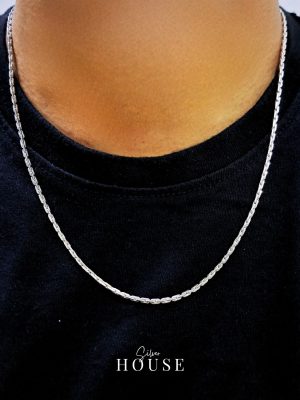 Wheat Sterling Silver Chain by Silver House