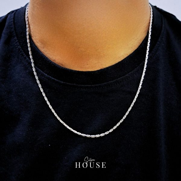 Wheat Sterling Silver Chain by Silver House