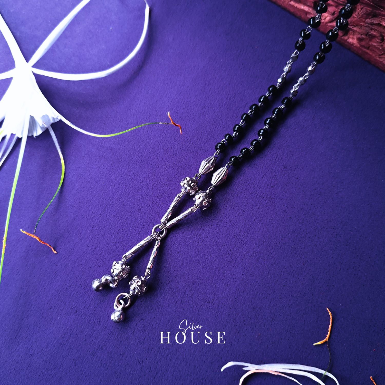 Ekavali Silver Mangalsutra by Silver House