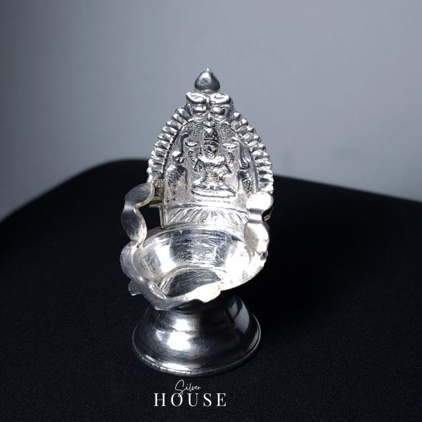 Devi Lakshmi Silver Diya