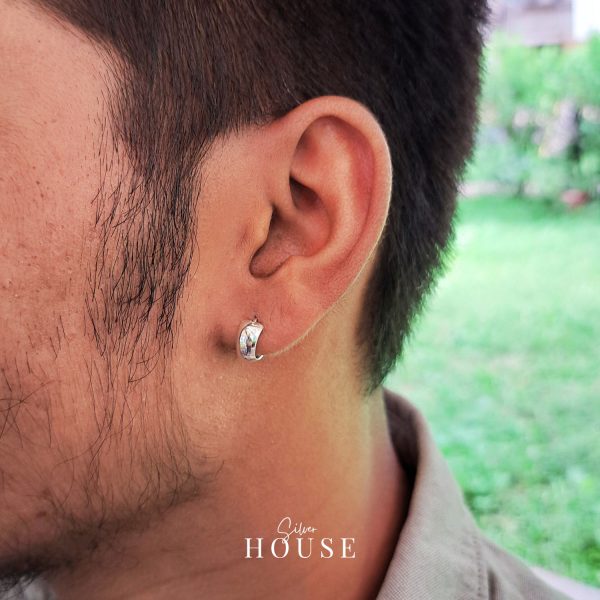 925 Silver Bali Earrings for men - Silver House