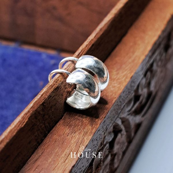 925 Silver Bali Earrings for men - Silver House