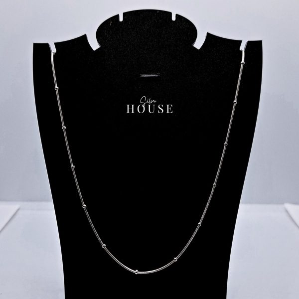 925 Silver Bead Chain by Silver House