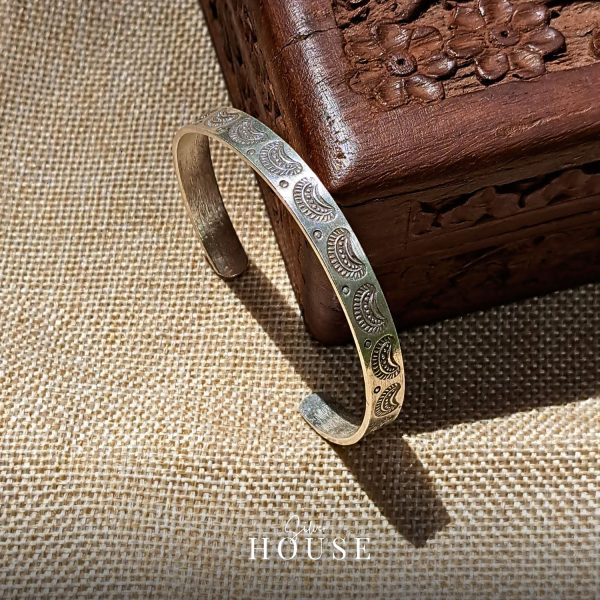 925 Silver Cuff Bracelet Boho Style - Image 2