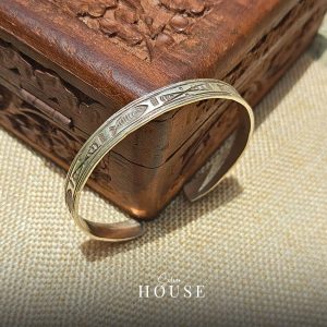 925 Silver Cuff Bracelet Fish Design by Silver House