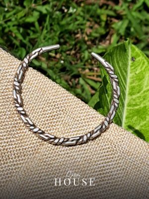 Silver Kada for Men Knot Design by Silver House