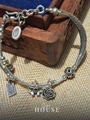 925 Silver Charm Bracelet fish tail design