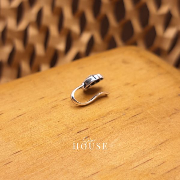 925 Silver Leaf Nose Pin (Clip On) - Image 2