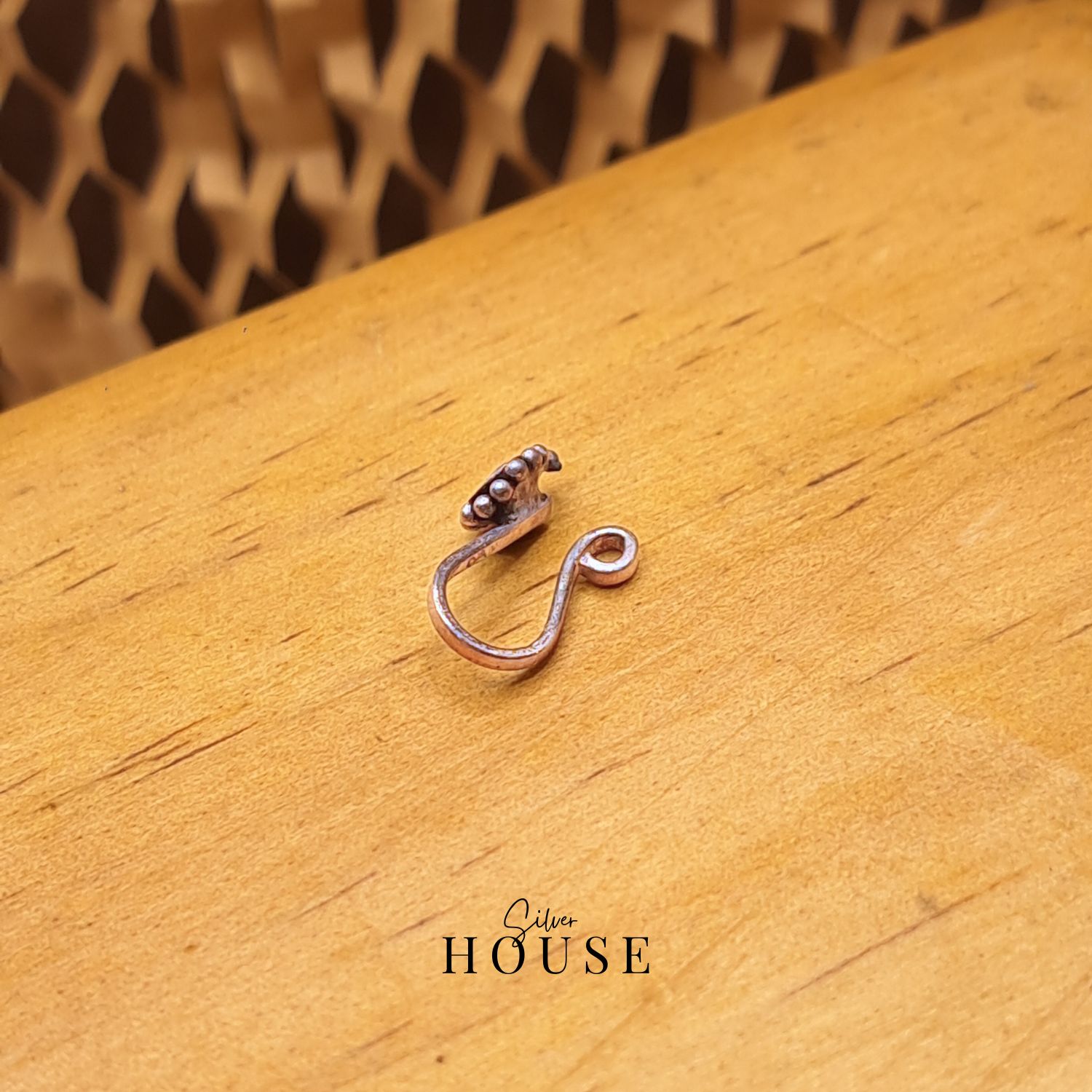 925 Silver Stone Nose Pin (Clip On) - Image 3