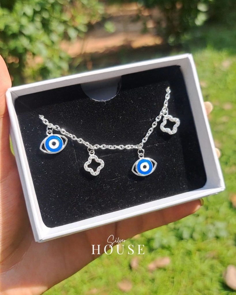 925 Silver evil eye bracelet