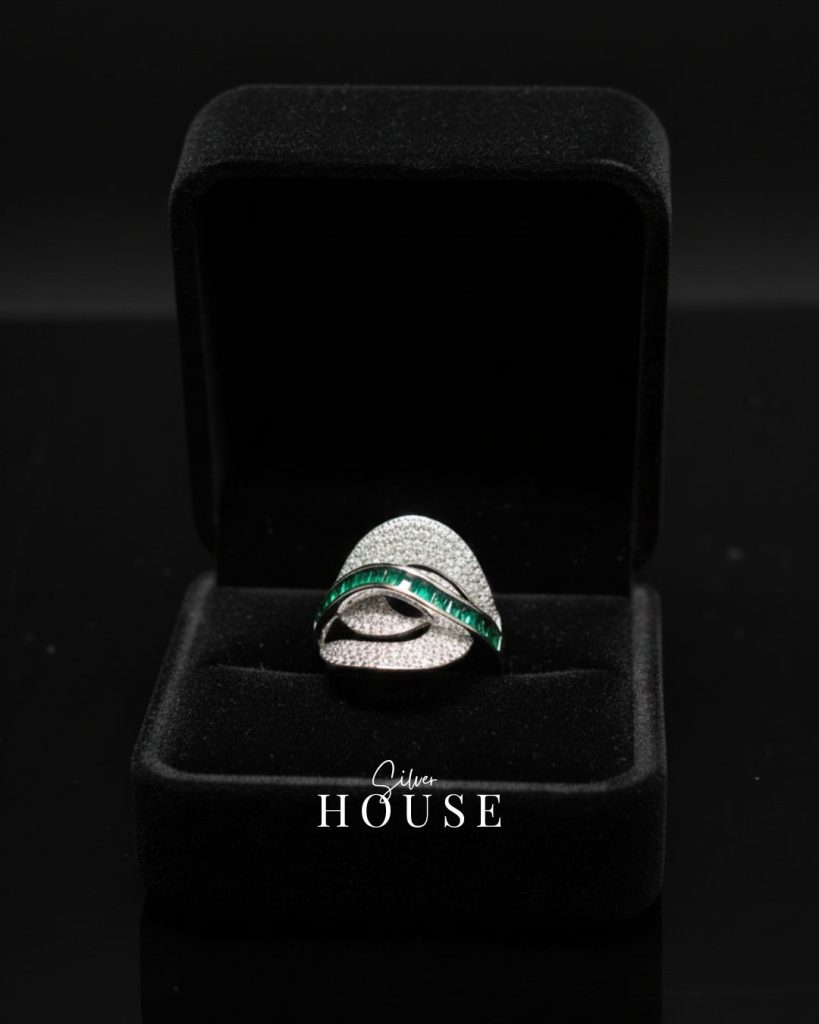 925 Silver Cocktail Ring - Silver House