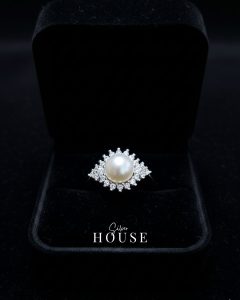 925 Silver Pearl Ring by Silver House