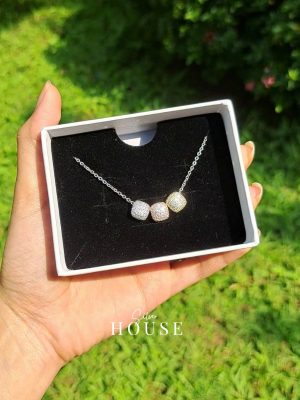 925 Silver 3 color Necklace