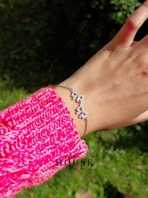 925 Silver Pookie bracelet which is in bow style