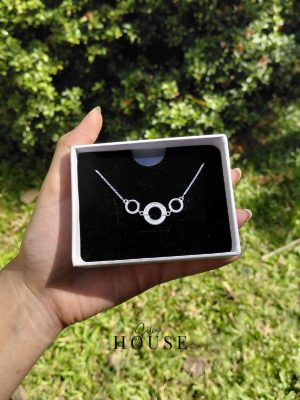 Mother of Pearl Circle 925 Silver Bracelet