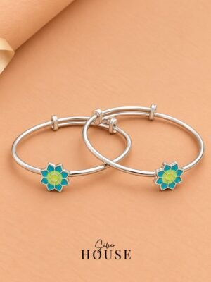 925 Silver Glow in Dark Baby Bangle